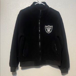 Raiders Black Fleece Jacket